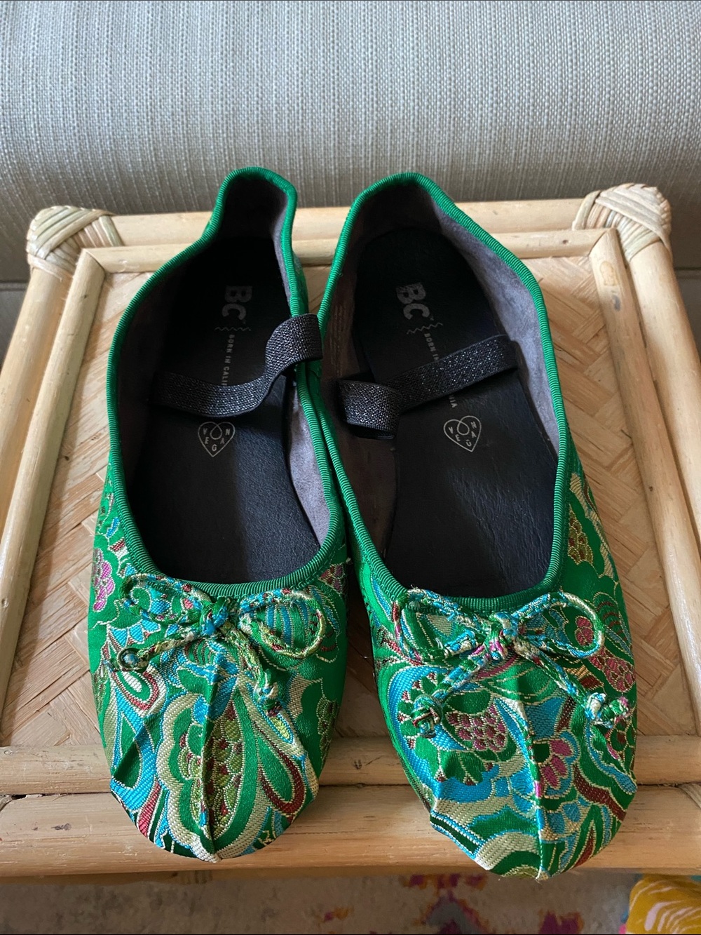 BC  California “Someone New" vegan ballet/ Mary Jane flats size 8